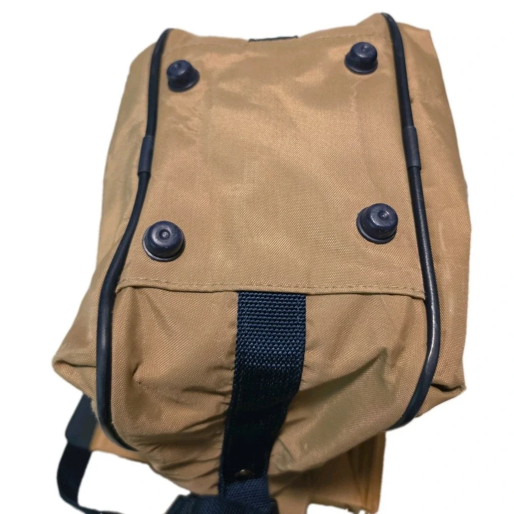 Vintage Samsonite Crossbody Travel Bag Tan Canvas Nylon Messenger Shoulder Bag